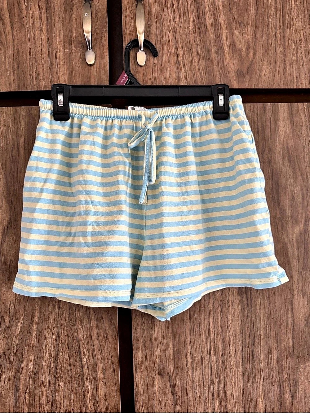 WISHLIST Striped Shorts in Blue & Yellow Size Medium Like New